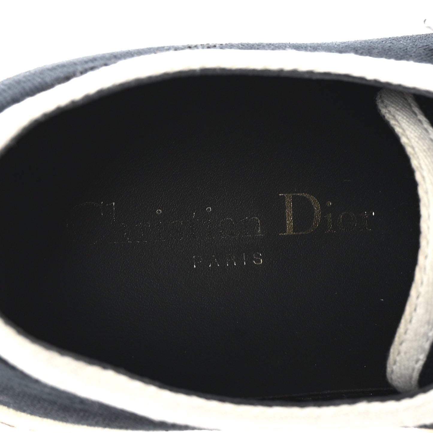 Canvas Walk'N'Dior Low Top Sneakers 39 Black