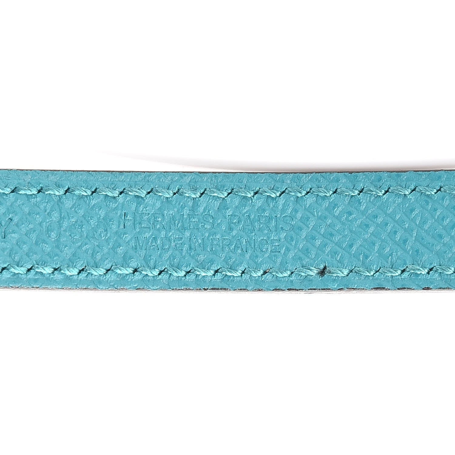 Hermes Swift Epsom 13mm Romance Belt 75 Gold Bleu Paon 6 of 9