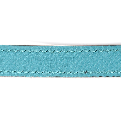 Hermes Swift Epsom 13mm Romance Belt 75 Gold Bleu Paon 6 of 9