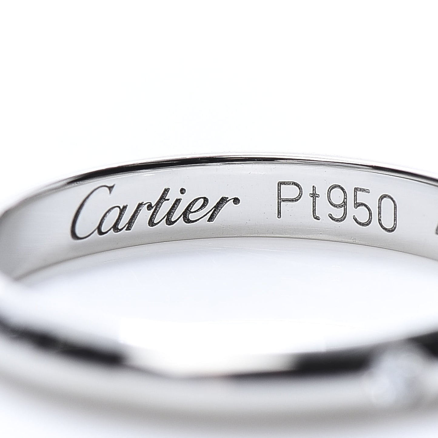 Platinum Diamond 2.4mm 1895 Wedding Band Ring 49 4.75