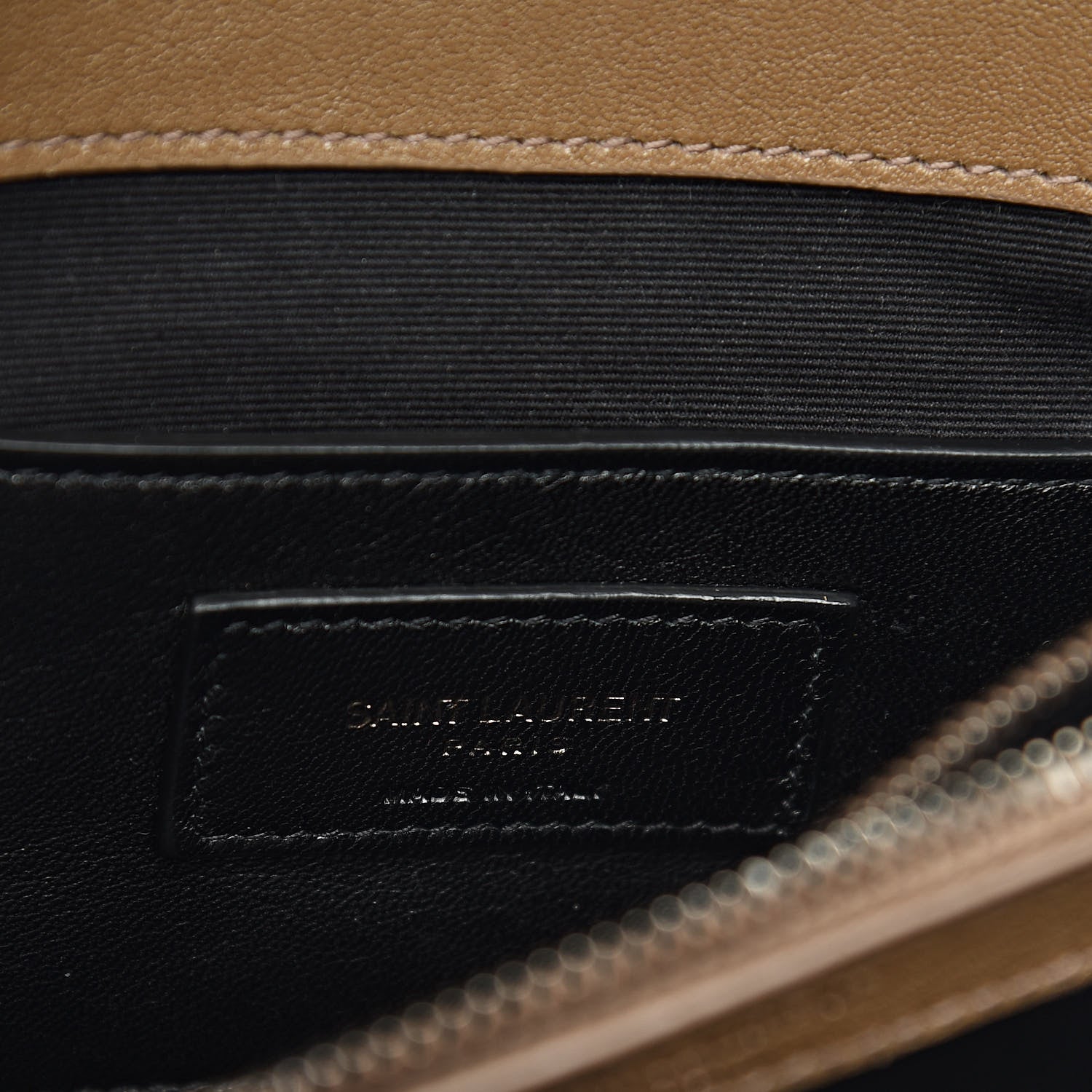Saint Laurent Calfskin Matelasse Diamond Quilted Monogram Medium College Bag Brown 7 of 10