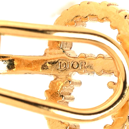 Christian Dior Crystal Clair D Lune Clip On Earrings Gold 4 of 4