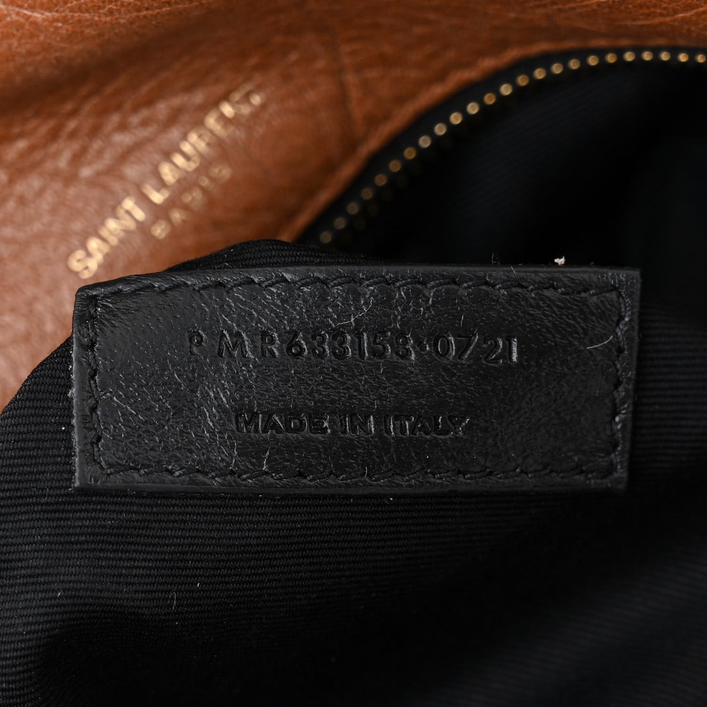 Crinkled Calfskin Matelasse Monogram Medium Niki Chain Satchel Caramel