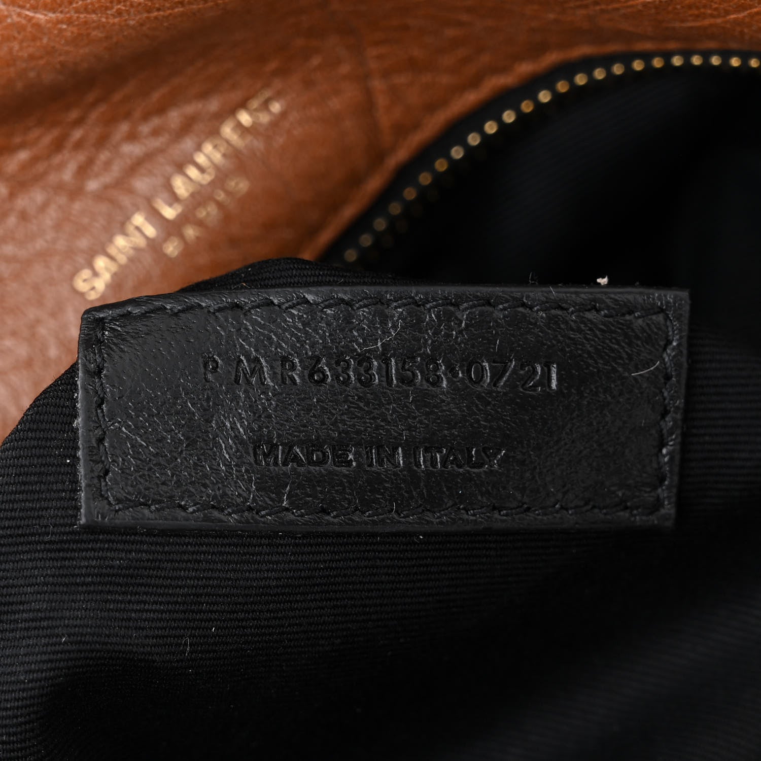 Saint Laurent Crinkled Calfskin Matelasse Monogram Medium Niki Chain Satchel Caramel 7 of 10