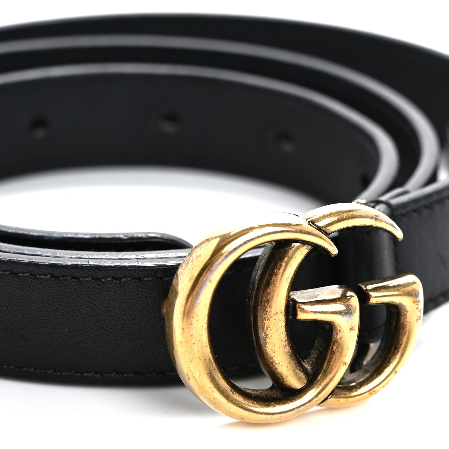 Calfskin Double G 20mm Belt 85 34 Black
