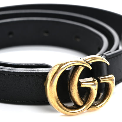 Gucci Calfskin Double G 20mm Belt 85 34 Black 8 of 8