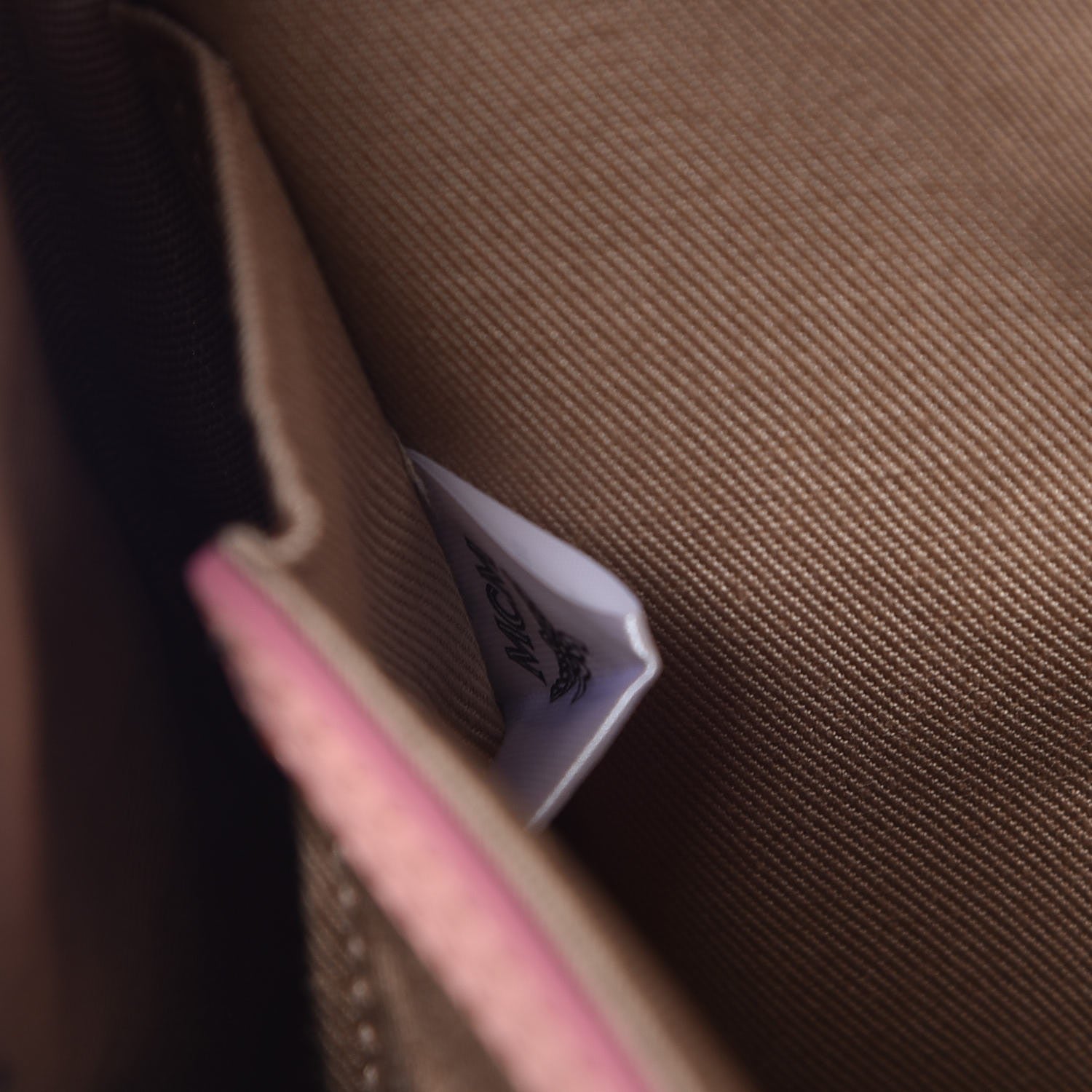 MCM Calfskin Ottomar Monogram Small Backpack Pink 8 of 8