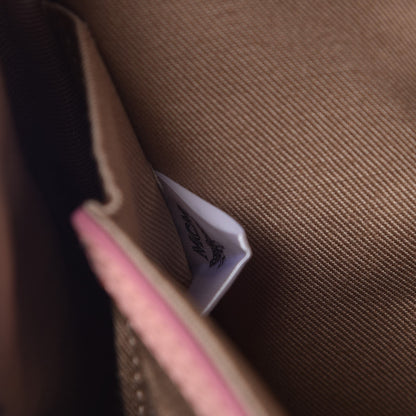 MCM Calfskin Ottomar Monogram Small Backpack Pink 8 of 8