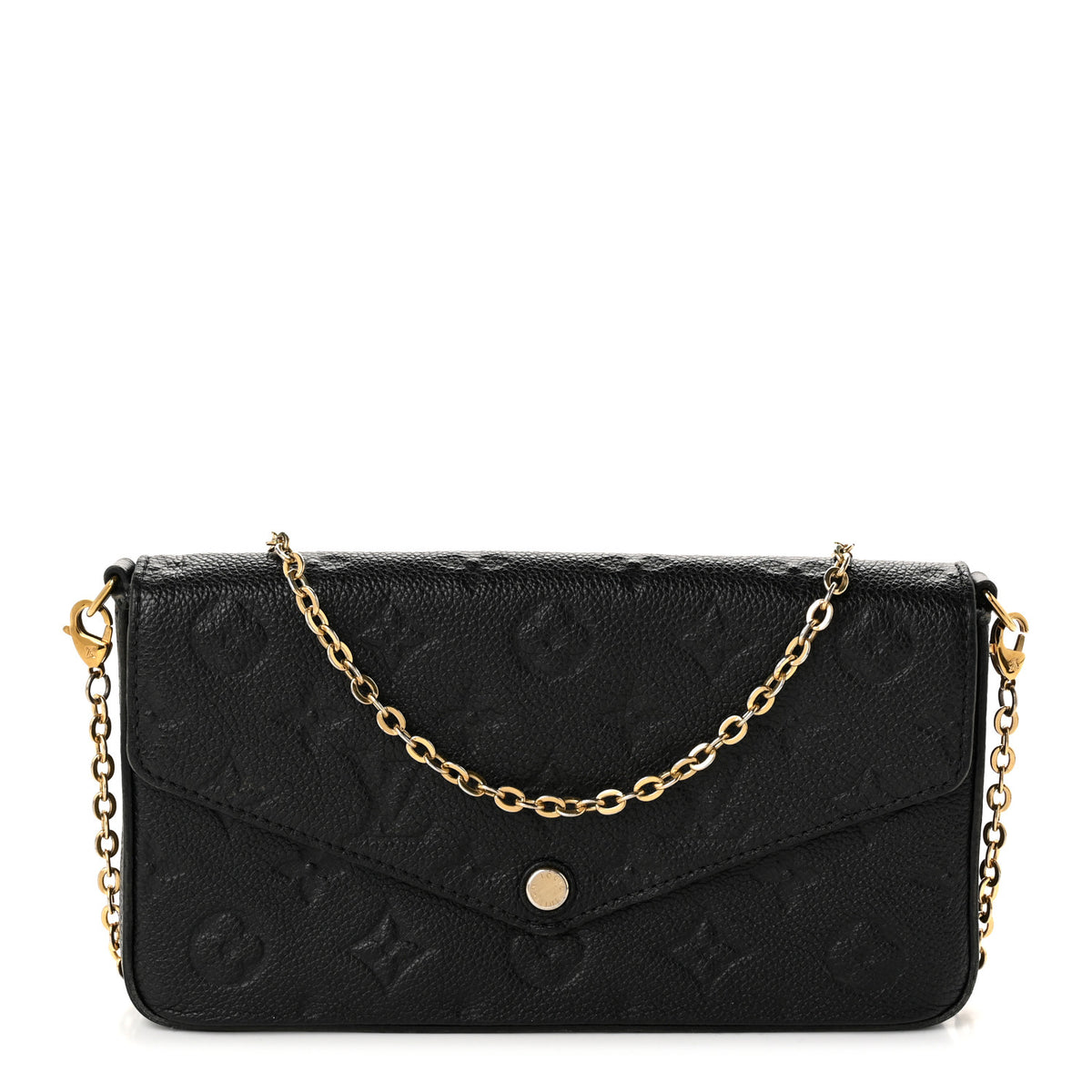Louis Vuitton Empreinte Pochette Felicie Chain Wallet Black 1 of 10