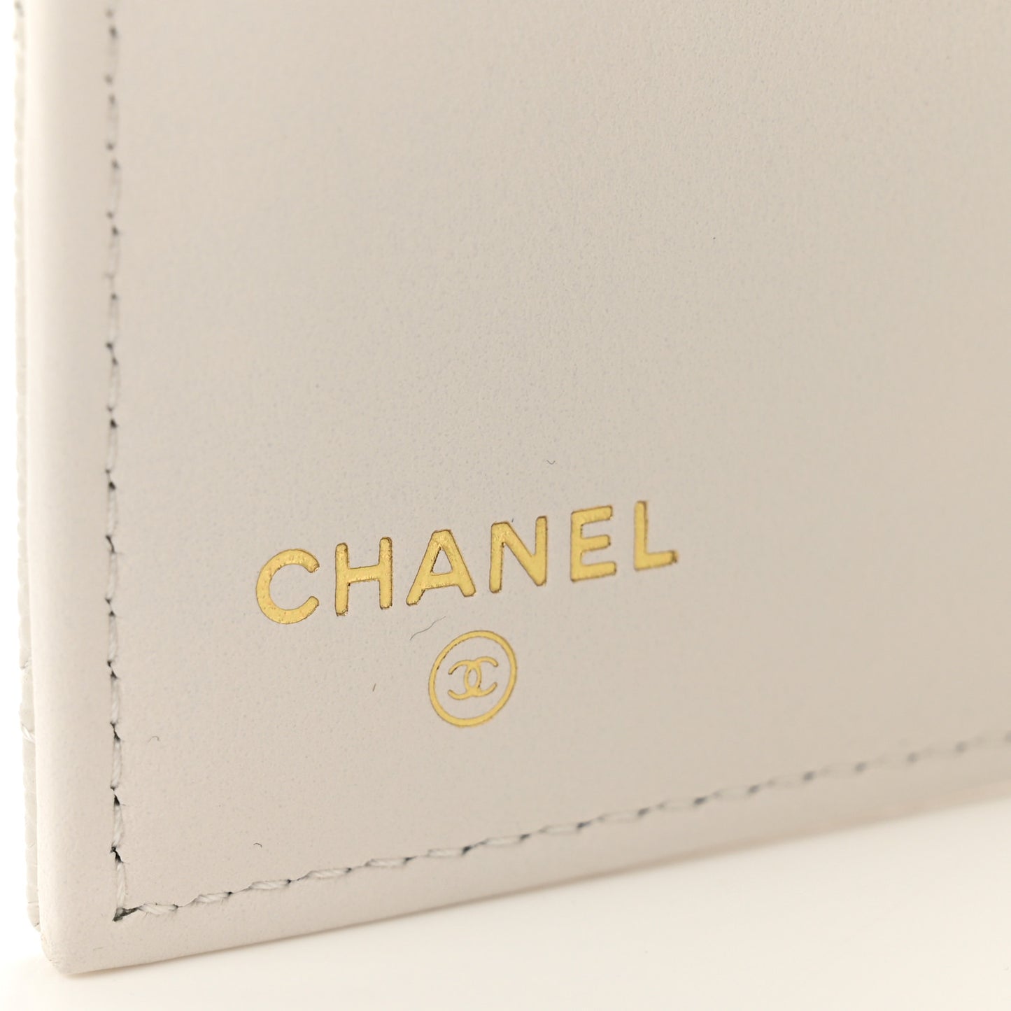 Caviar Quilted Medium Flap Wallet White