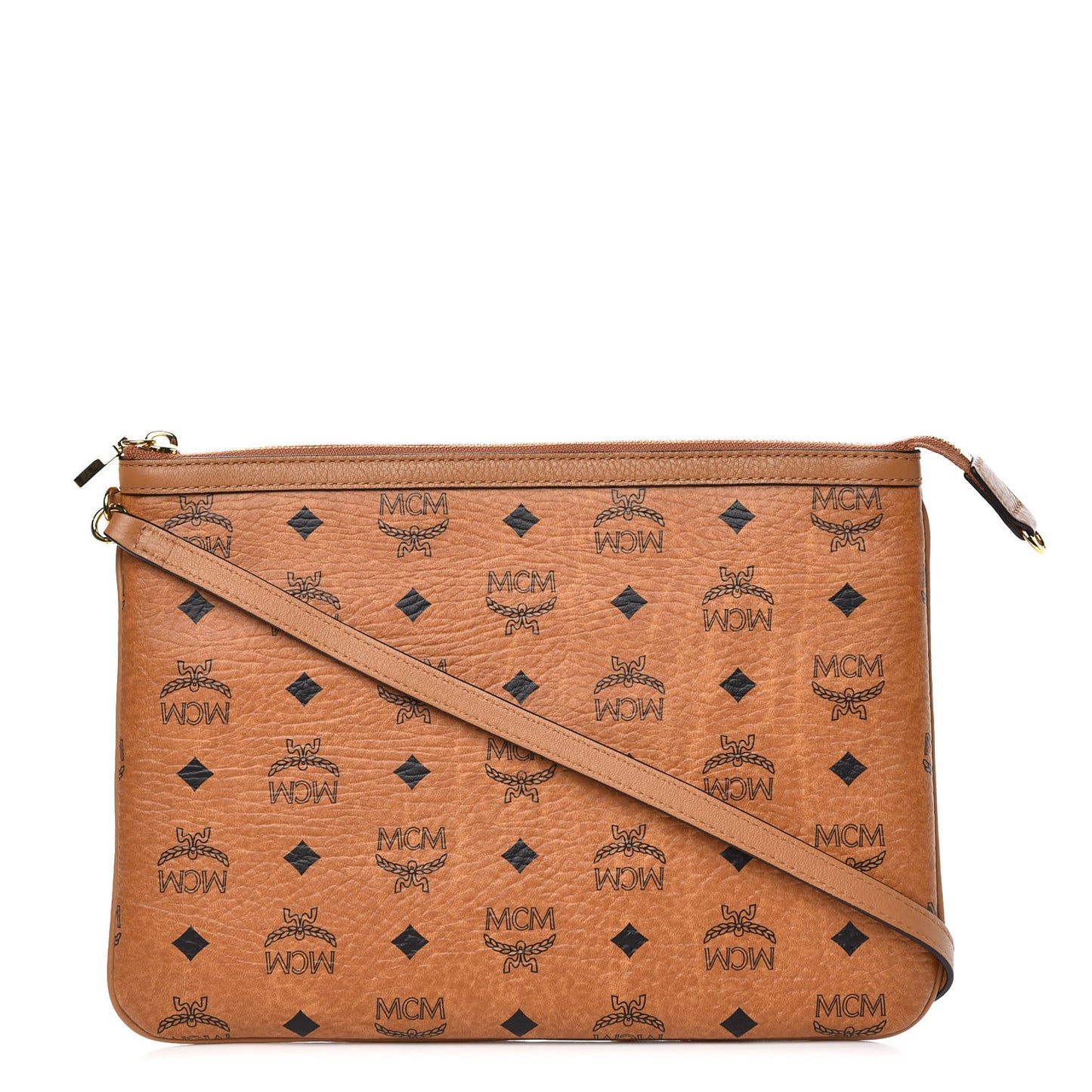 Visetos Liz Shopper Tote Pouch Cognac