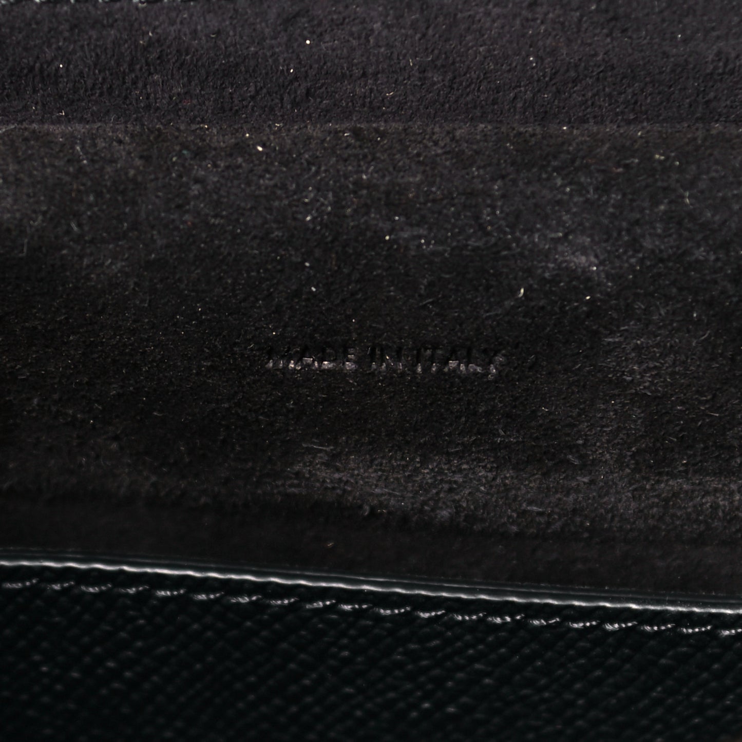 Grained Calfskin Micro Belt Bag Black