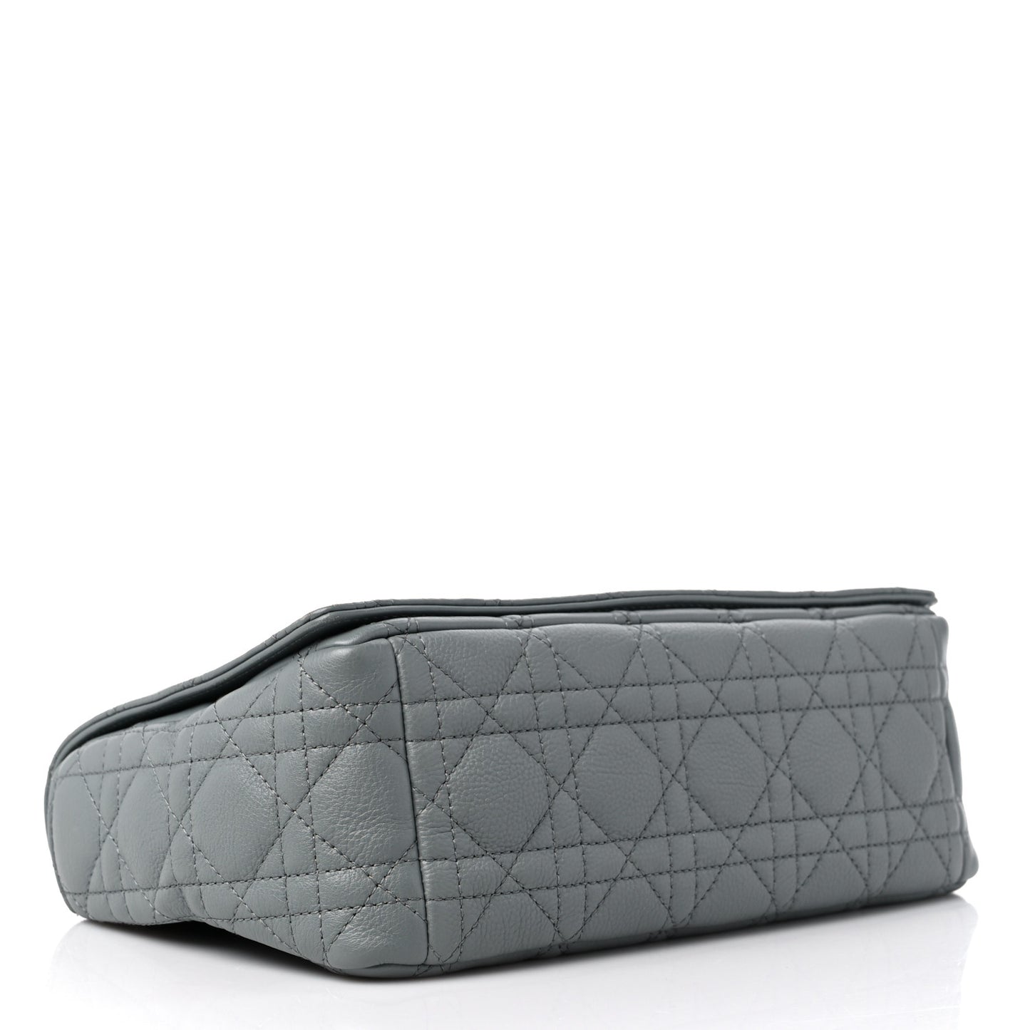 Supple Calfskin Cannage Medium Caro Bag Ethereal Grey