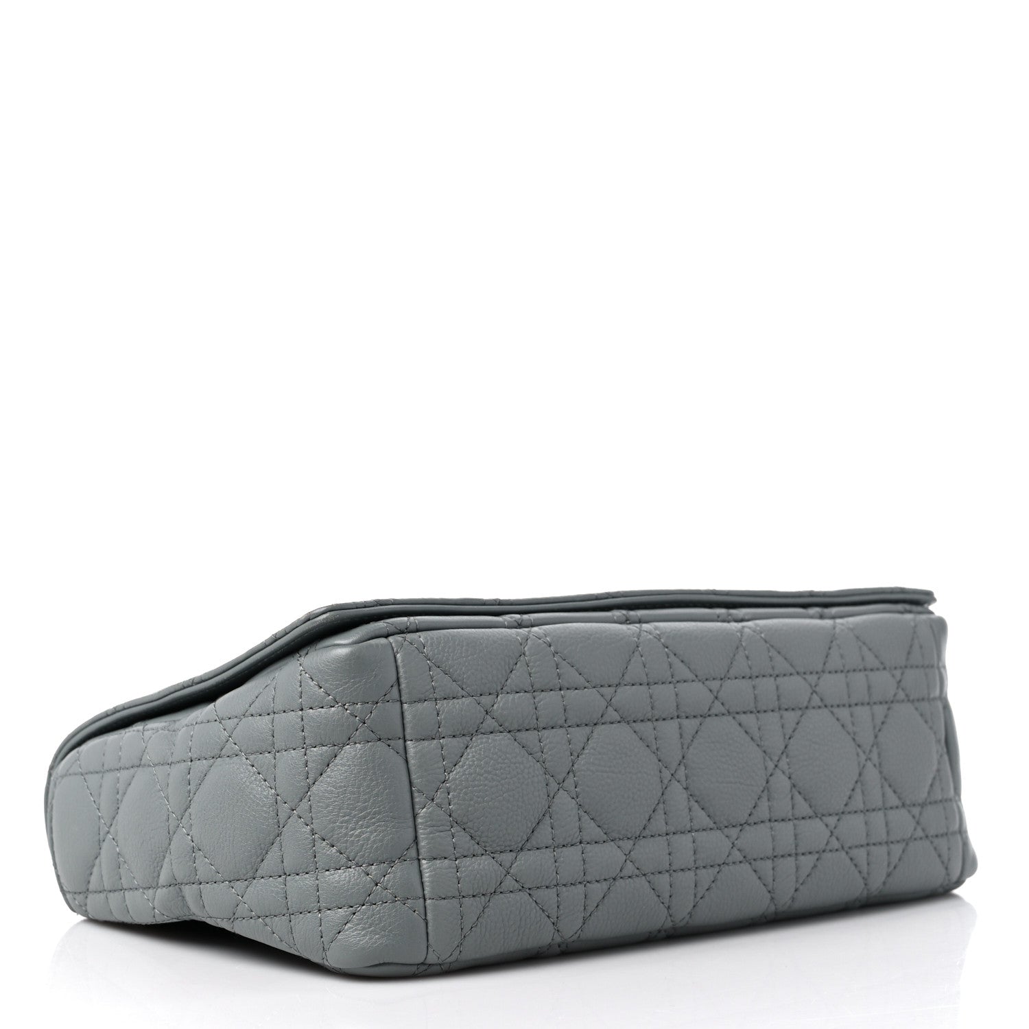 Christian Dior Supple Calfskin Cannage Medium Caro Bag Ethereal Grey 4 of 11
