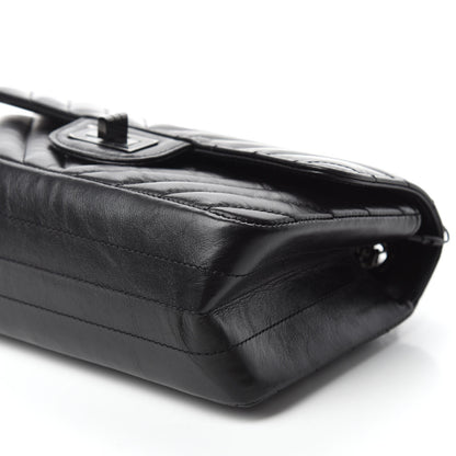 Chanel Aged Calfskin Chevron Quilted 2.55 Reissue Mini Flap So Black 7 of 11
