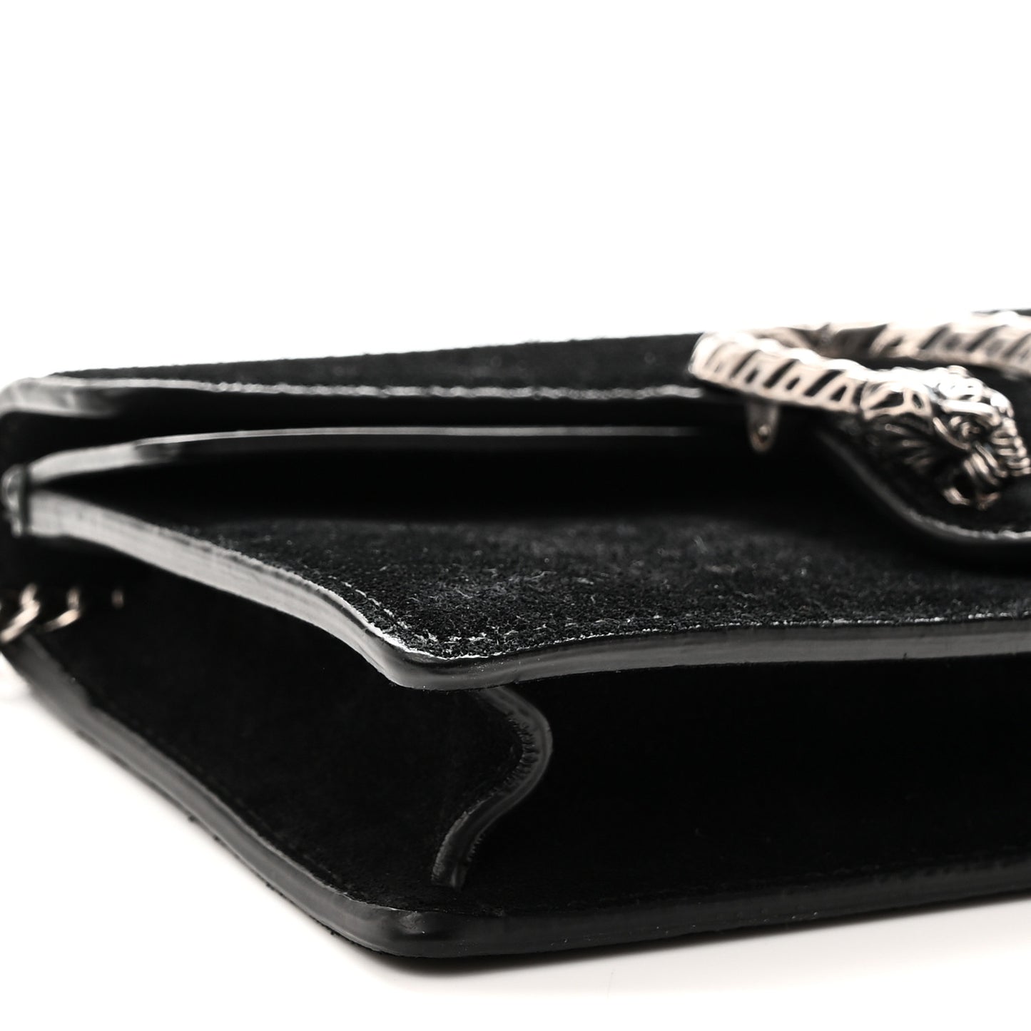 Suede Super Mini Dionysus Shoulder Bag Black