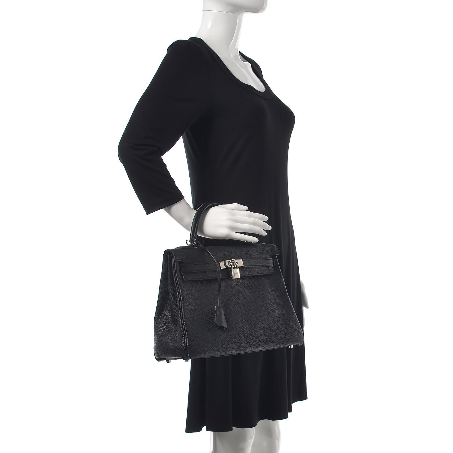 Hermes Togo Kelly Retourne 32 Black 2 of 42