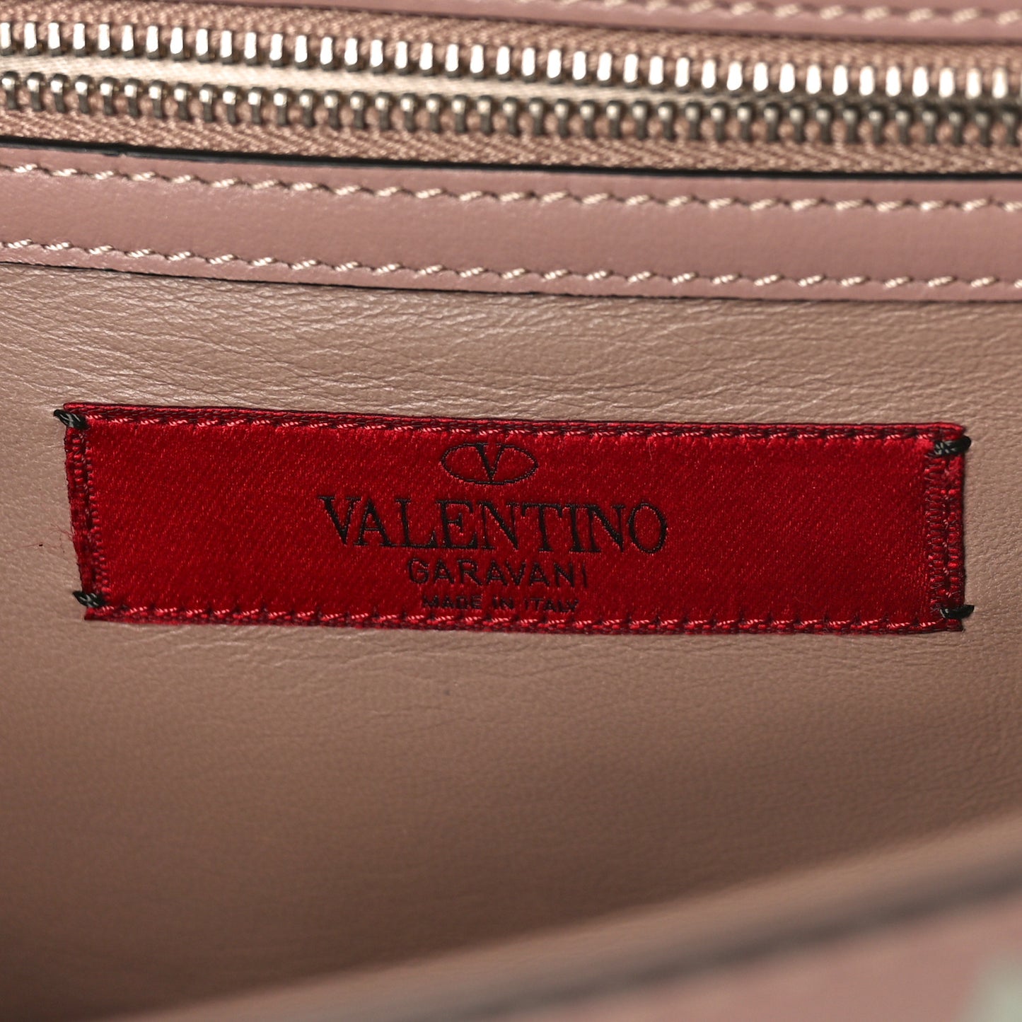 Vitello Native Couture 1975 Medium Glam Lock Rockstud Flap Poudre Multicolor