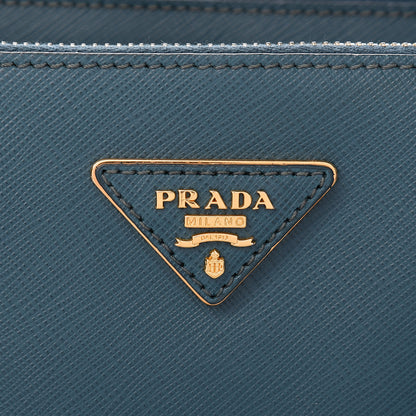 Prada Saffiano Small Galleria Double Zip Tote Ottanio 8 of 12