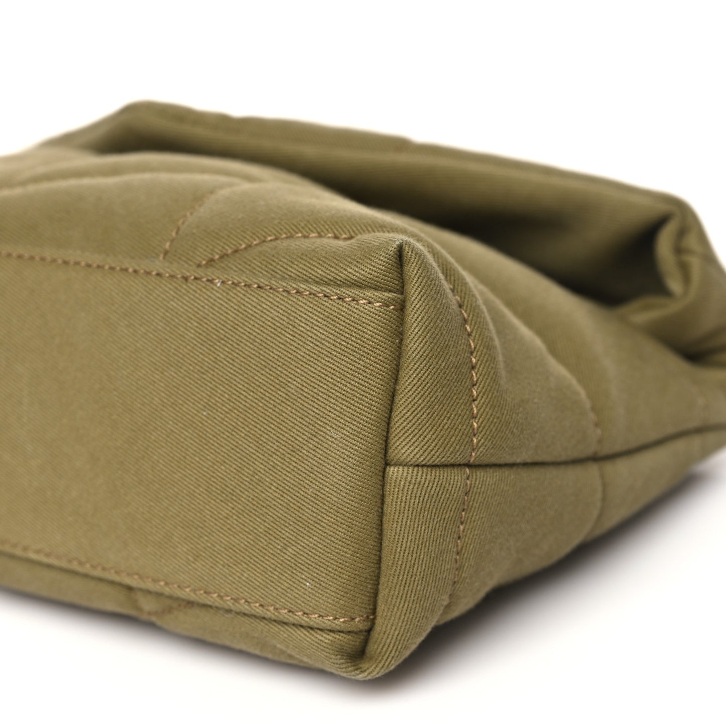 Canvas Quilted Toy Loulou Puffer Monogram Chain Satchel Fir Green