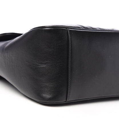Gucci Calfskin Matelasse Medium GG Marmont Top Handle Shoulder Bag Black 11 of 13