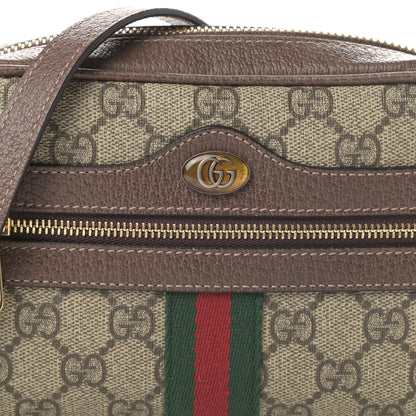 Gucci GG Supreme Monogram Web Mini Ophidia Shoulder Bag Brown 8 of 11