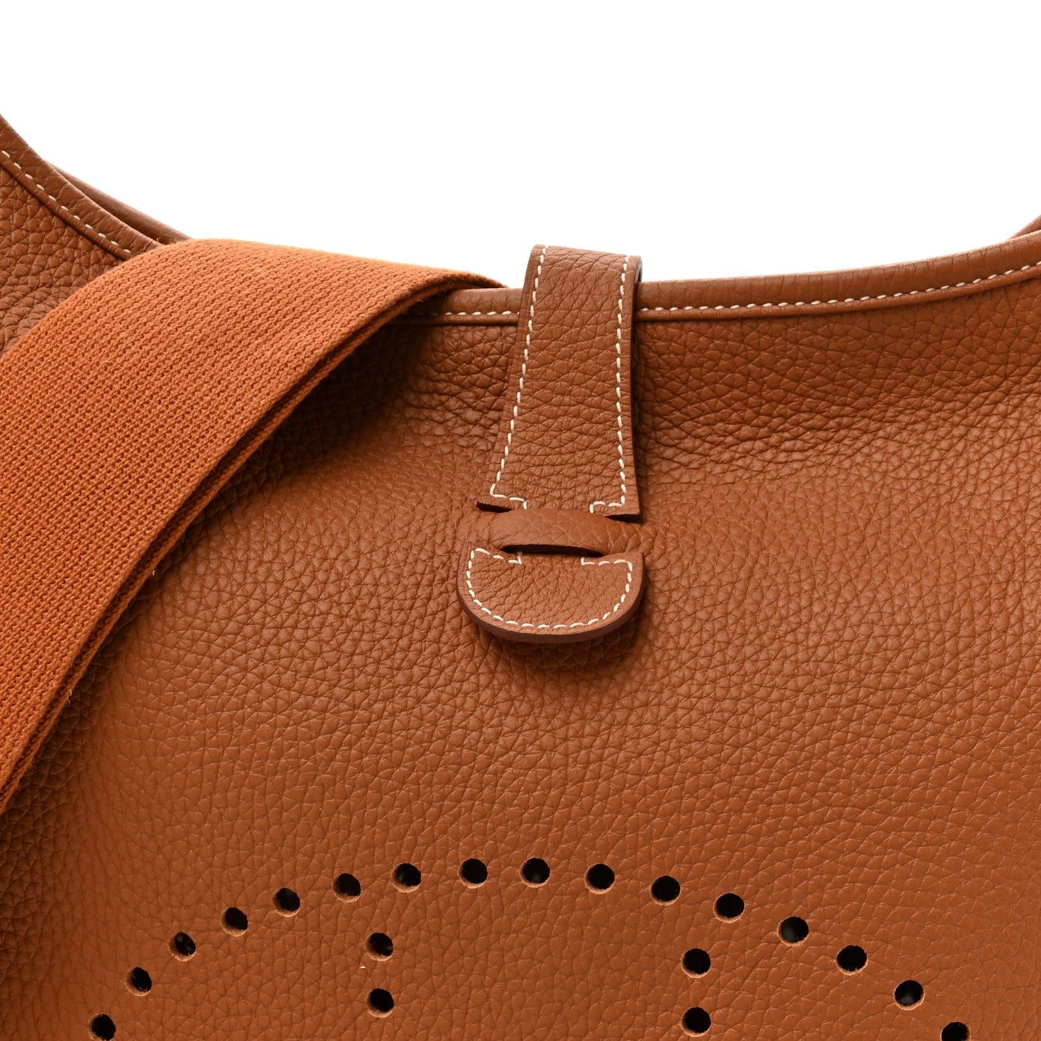 Hermes Taurillon Clemence Evelyne III GM Gold 8 of 10