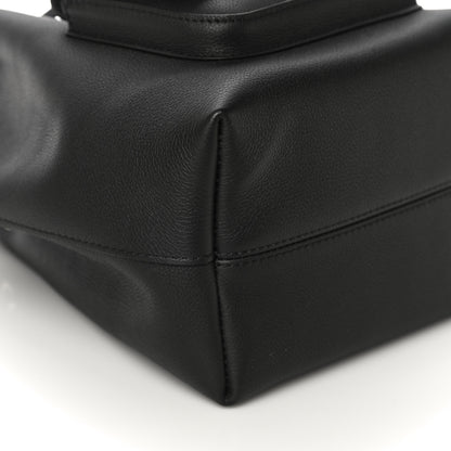 Louis Vuitton Calfskin Lockme Bucket MM Black 7 of 8
