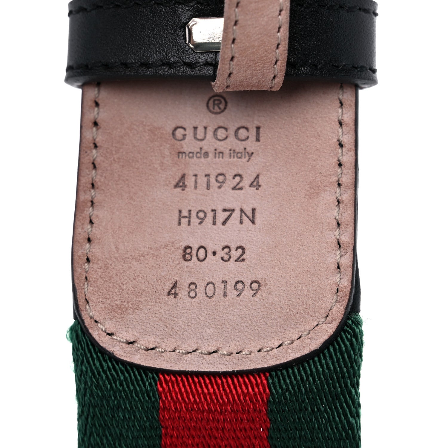 Gucci Canvas Web Interlocking G Belt 80 32 Black 3 of 5
