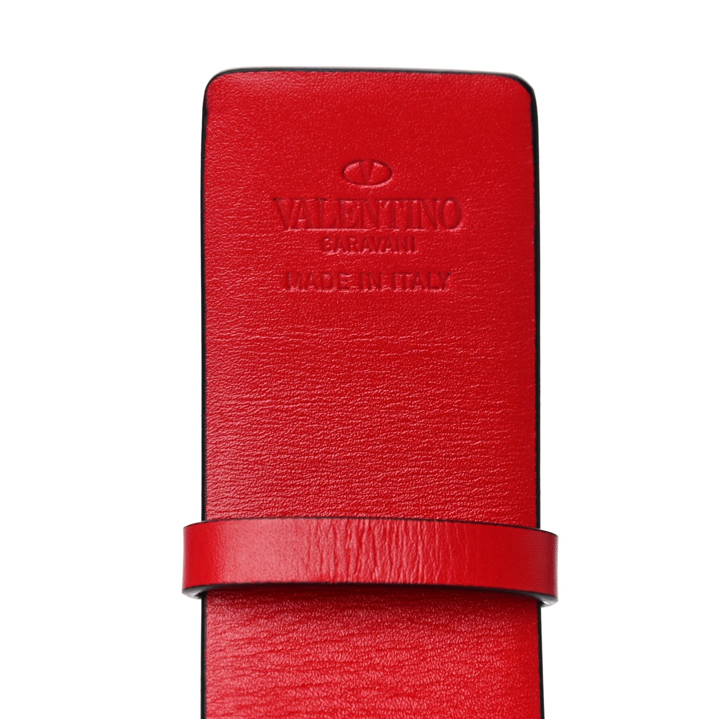 Glossy Calfskin VLogo Reversible 40mm Belt 80 Black Rouge Pur