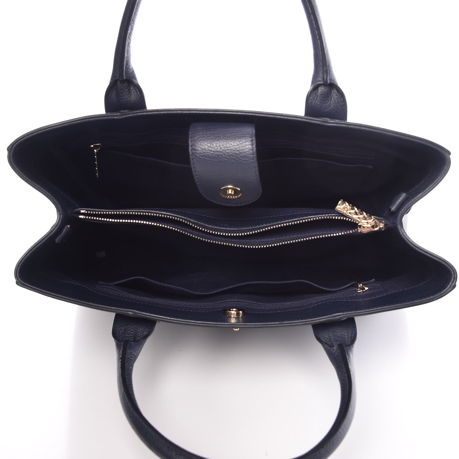 Chanel Grained Calfskin Medium Neo Executive Shopper Tote Dark Blue 5 of 14