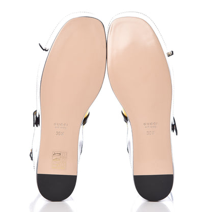 Gucci Metallic Nappa Patent Hannelore Detachable Platform Sandals 36.5 Gold 5 of 11