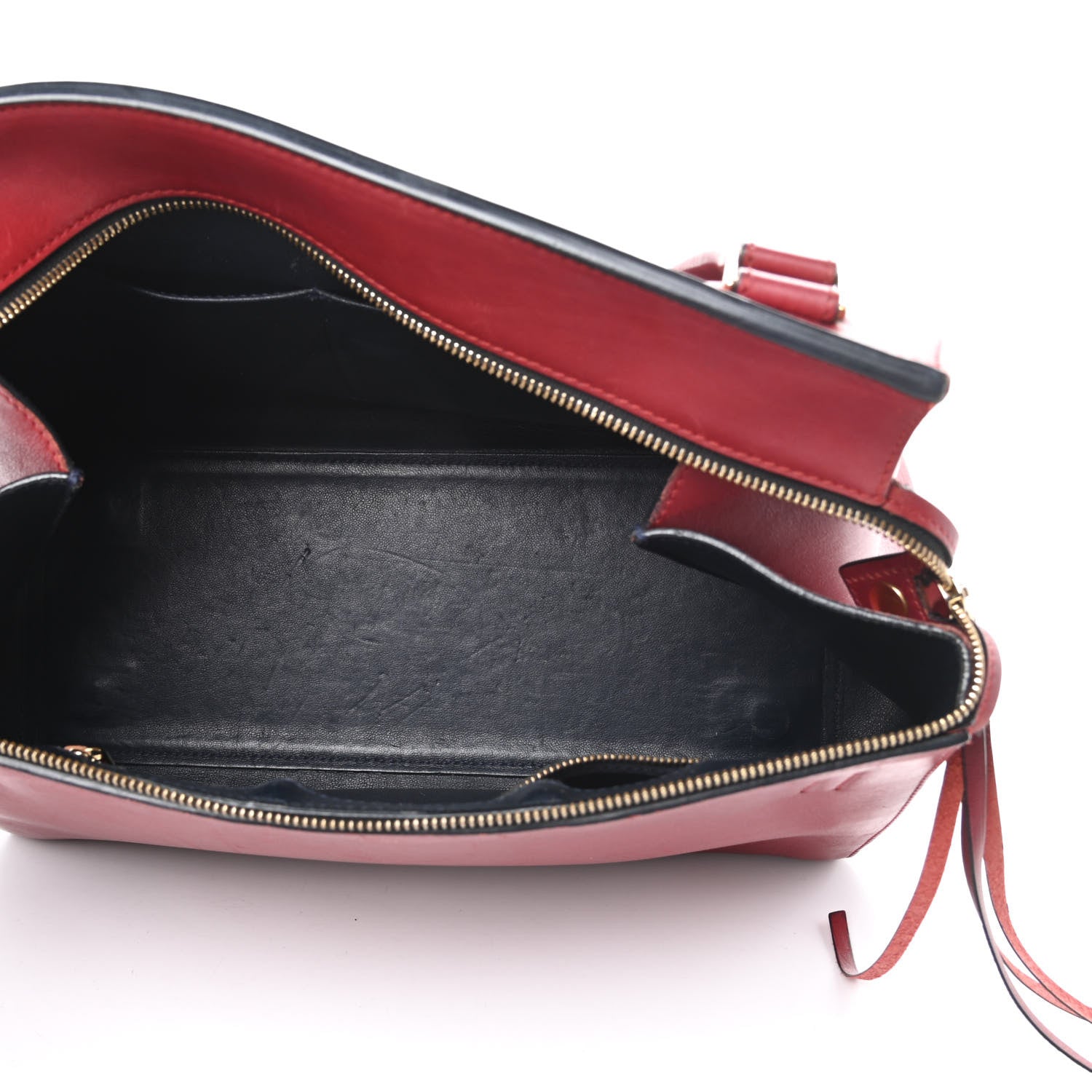 Celine Smooth Calfskin Medium Edge Shoulder Bag Red 5 of 24