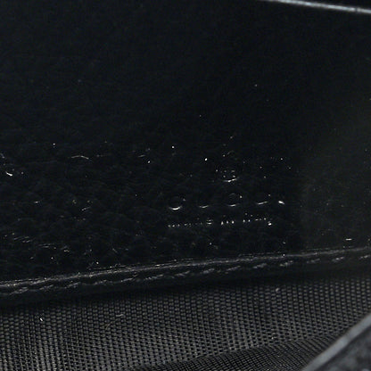 Gucci Dollar Calfskin GG Supreme Monogram Petite GG Marmont Wallet Chain Bag Black Beige Ebony 6 of 10