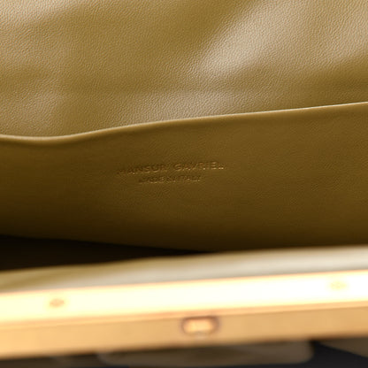 Mansur Gavriel Lambskin Wave Frame Clutch Safari 6 of 9