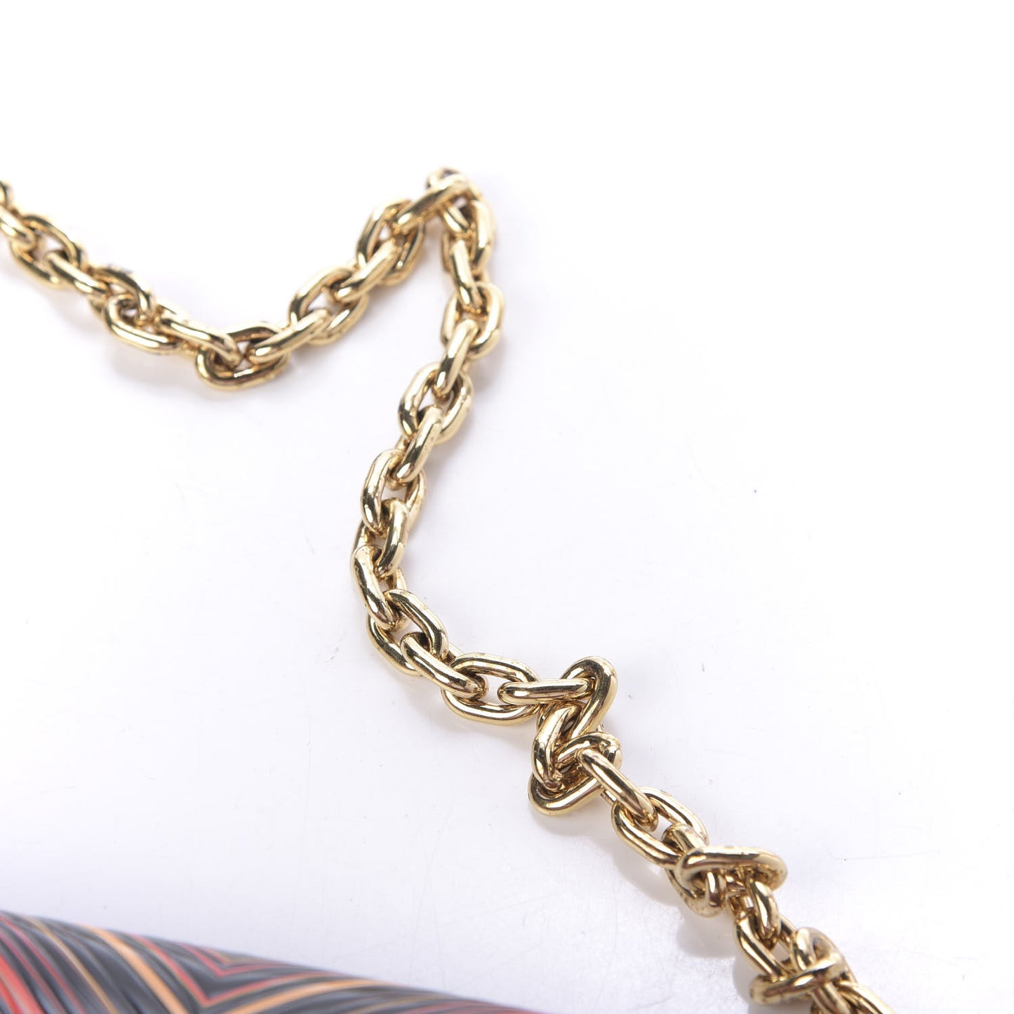 Epi Tropical Twist Chain Wallet Rose Beige