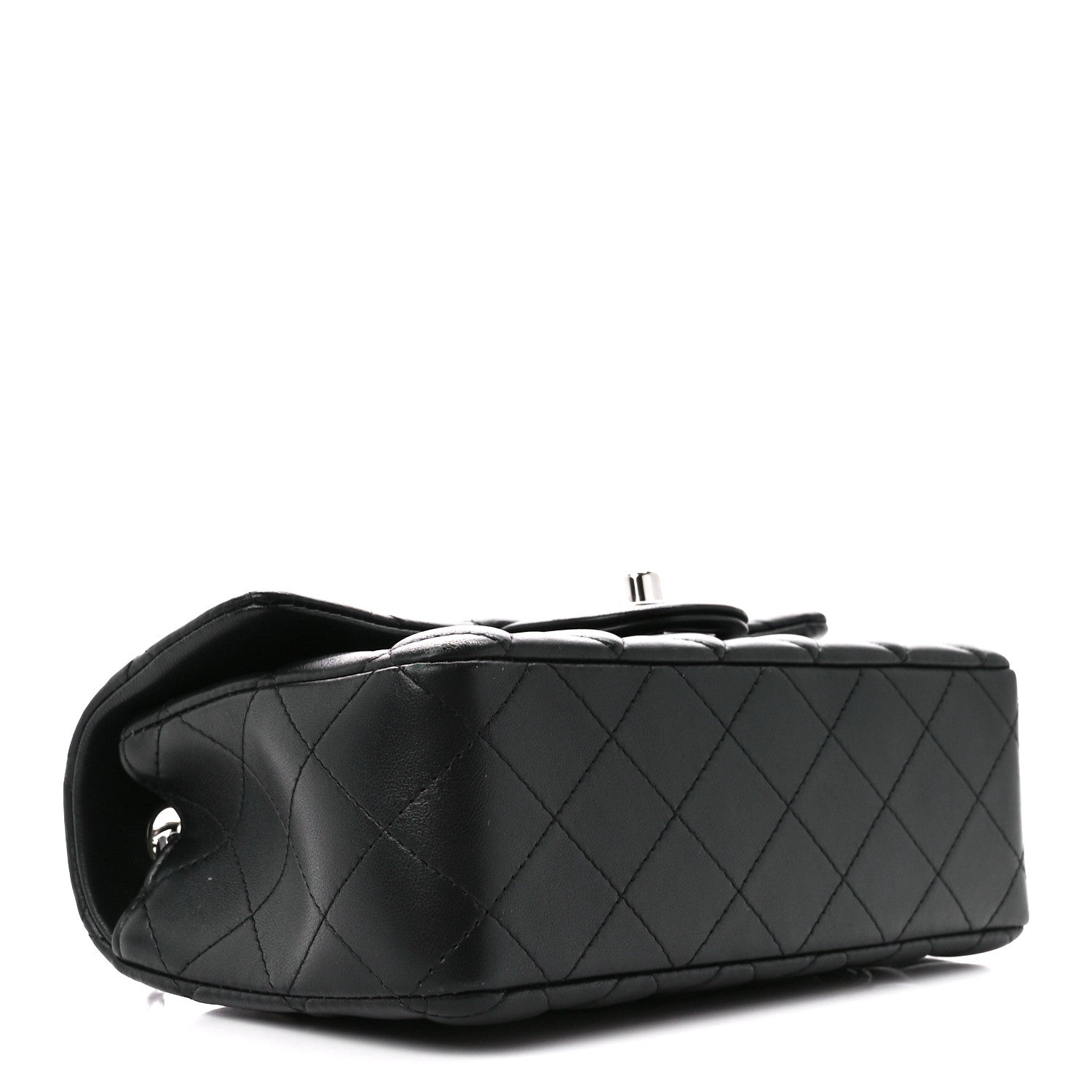 Chanel Lambskin Quilted Mini Rectangular Flap Black 4 of 11