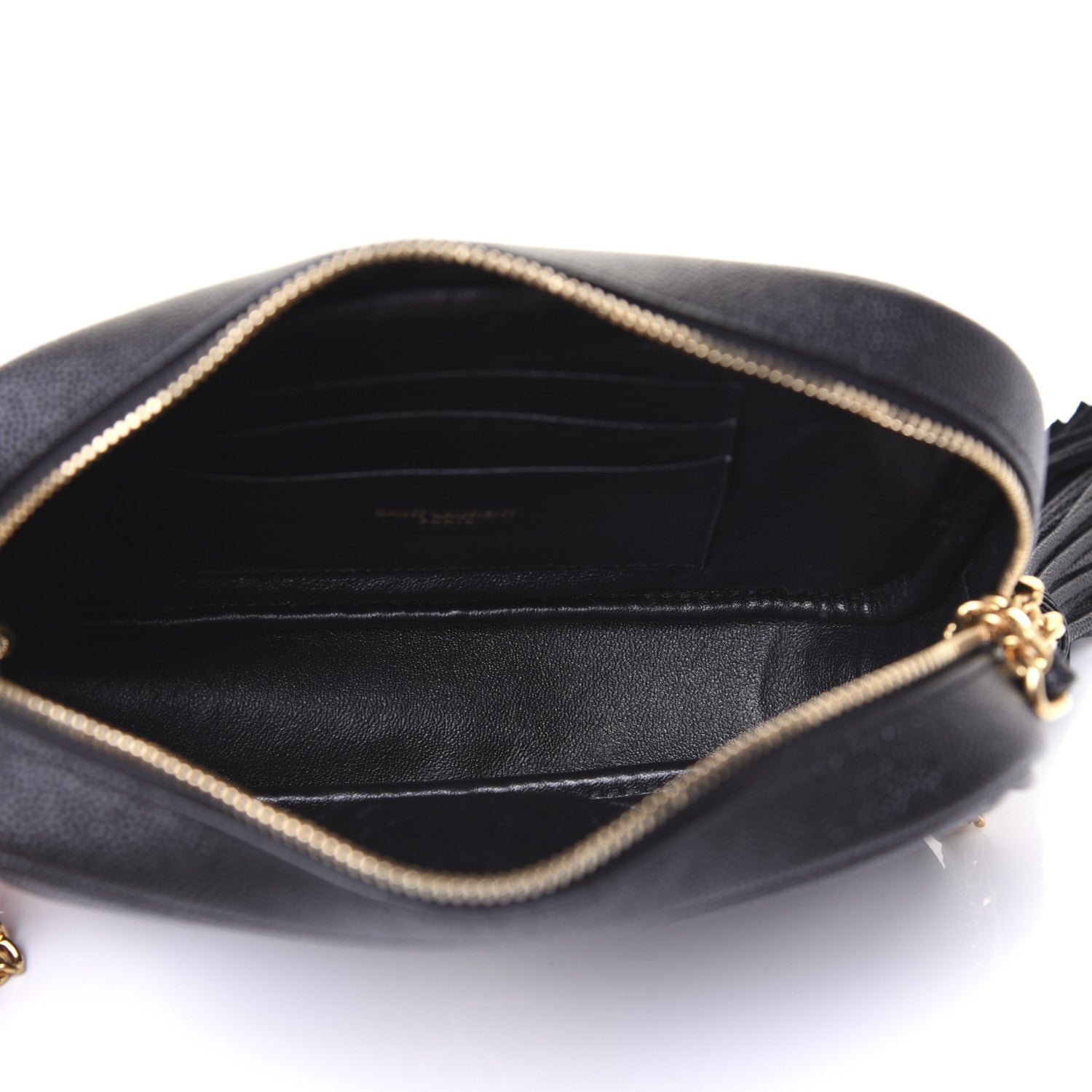 Saint Laurent Grain De Poudre Matelasse Monogram Mini Lou Camera Bag Black 5 of 15