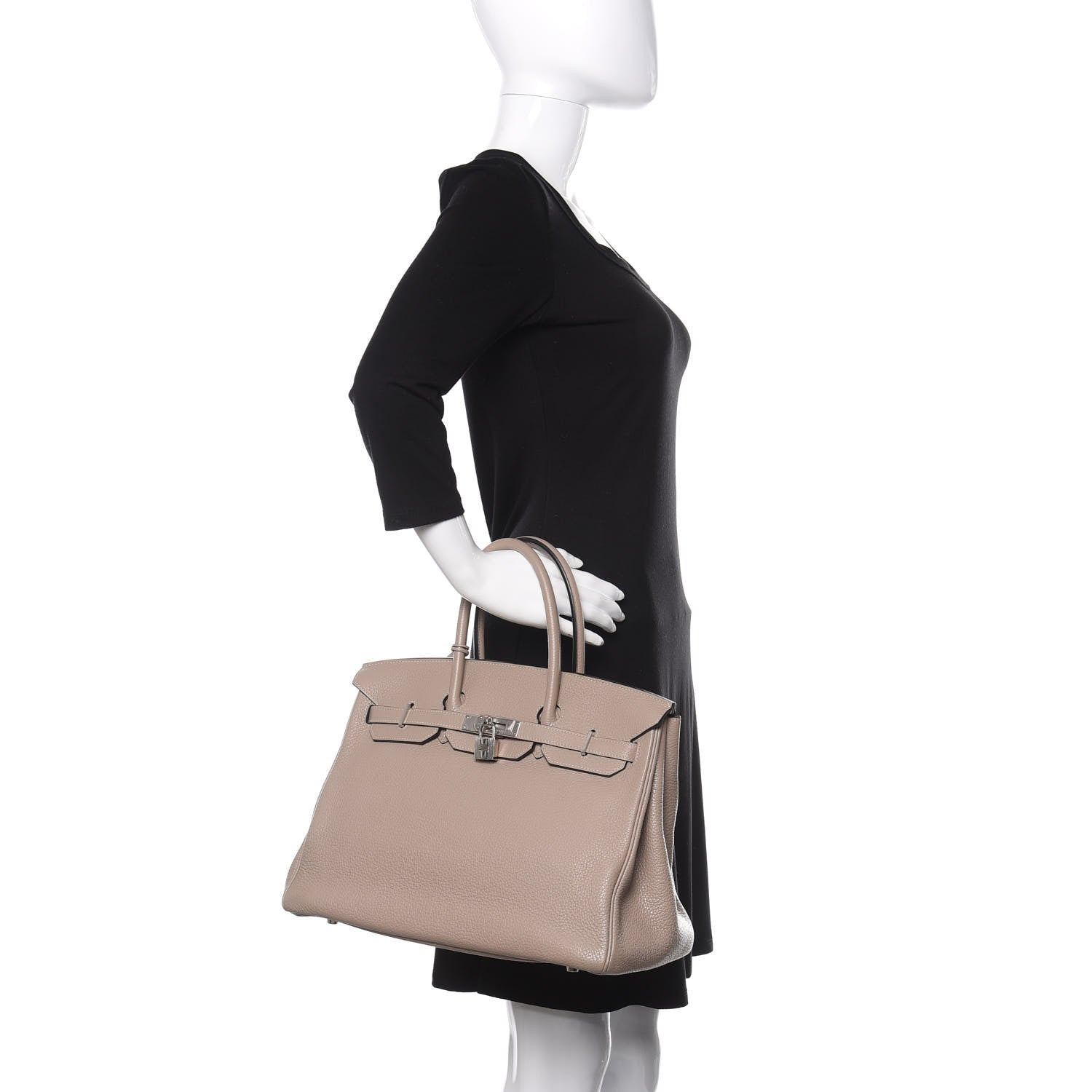 Hermes Taurillon Clemence Birkin 35 Gris Tourterelle 2 of 9