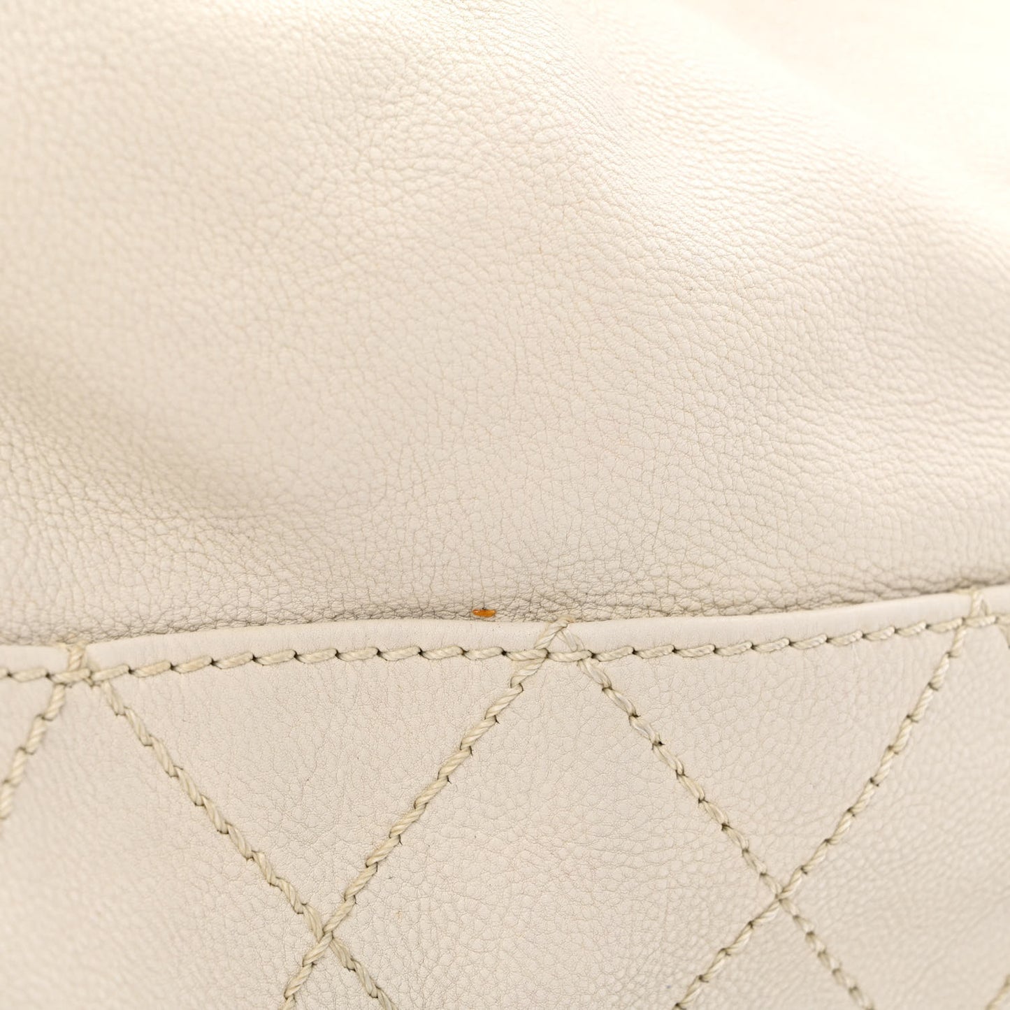 Calfskin Baby Coco Cabas White