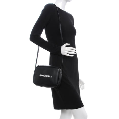 Balenciaga Calfskin Logo S Everyday Camera Bag Black 2 of 8