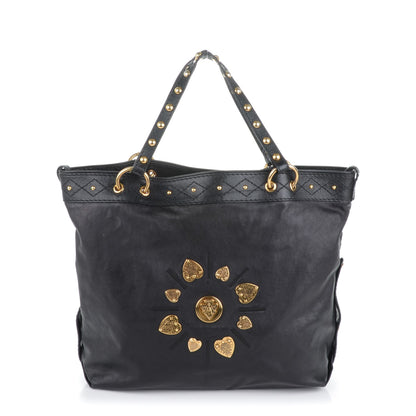 Gucci Calfskin Studded Medium Irina Tote Black 1 of 7
