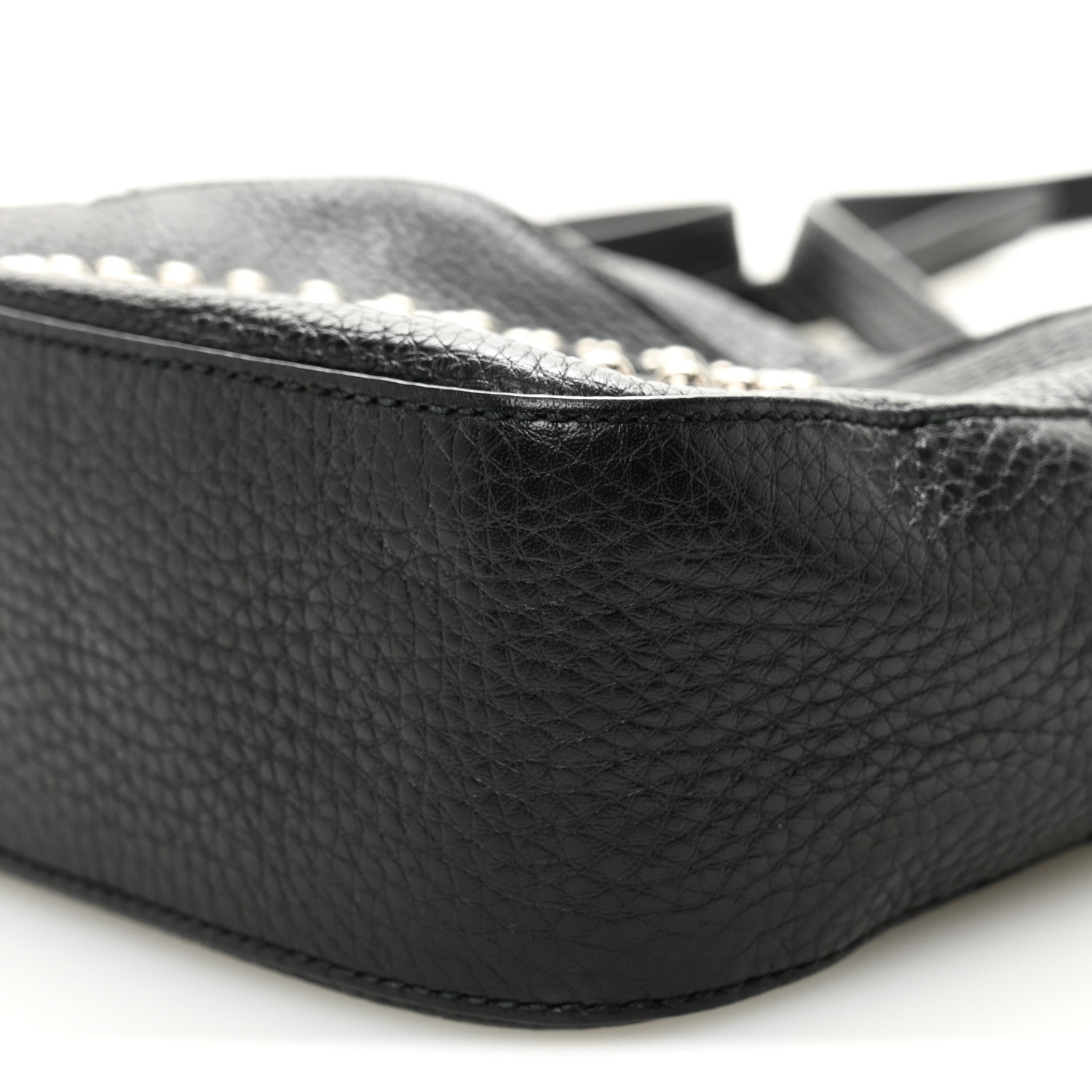 Gucci Pebbled Calfskin Studded Small Soho Disco Bag Black 11 of 12