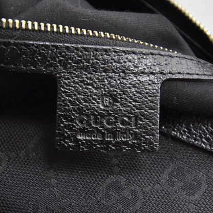 Gucci Pebbled Calfskin Web Bamboo Ring Hobo Black 8 of 8