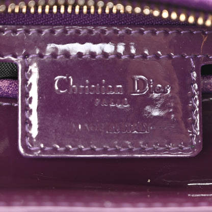 Christian Dior Patent Cannage Medium Lady Dior Purple 6 of 10