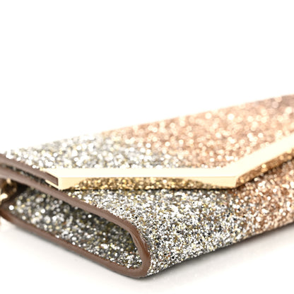 Jimmy Choo Glitter Degrade Emmie Clutch Silver Gold Rose Gold 8 of 9