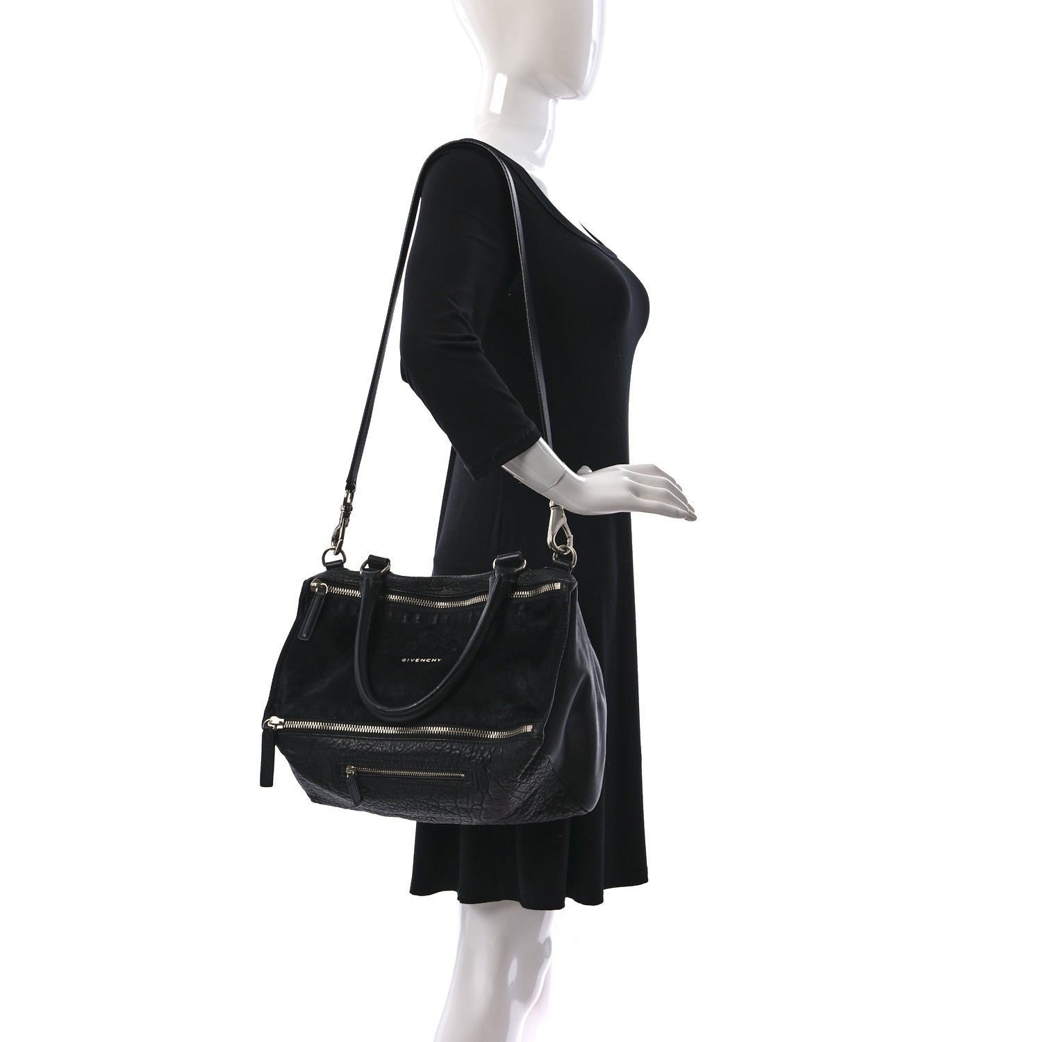 Givenchy Calf Hair Lambskin Medium Pandora Black 2 of 9