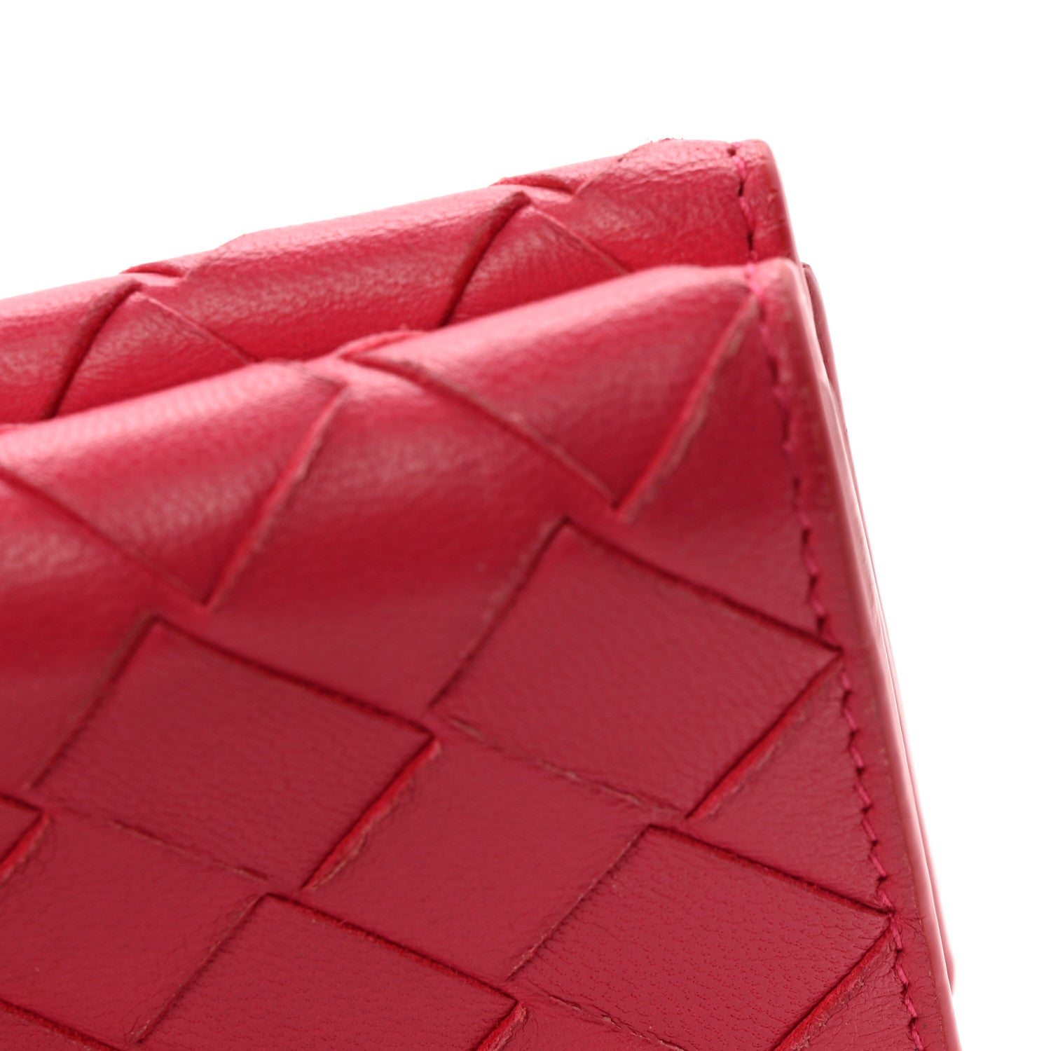 Bottega Veneta Nappa Intrecciato Trifold Wallet Cinnabar 8 of 12