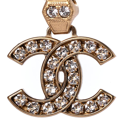 Chanel Crystal CC Necklace Gold 3 of 4