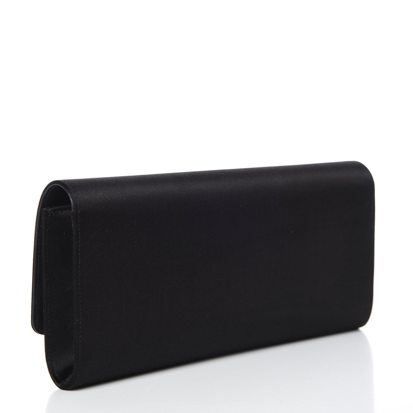 Satin Crystal GG Sparkling Clutch Black